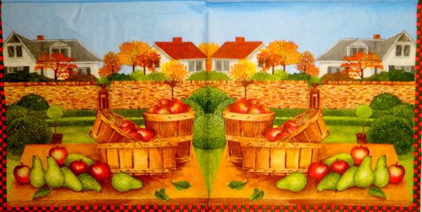 094 Äpfel - 3-ply (rot/grün) - Ambiente